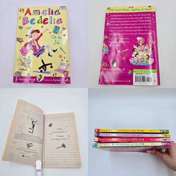 Amelia Bedelia Lot Of 4 Chapter Books #3, 4, 8, 9 Paperback Herman Parish Read - Picture 7 of 16